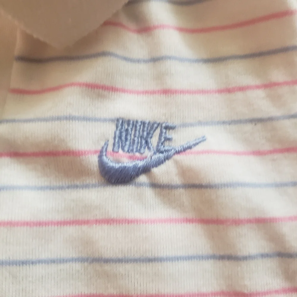 Vintage Nike Retro Short Sleeve Striped Polo Shirt